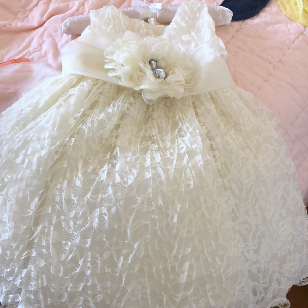 Gorgeous Lace infant baptism dress.